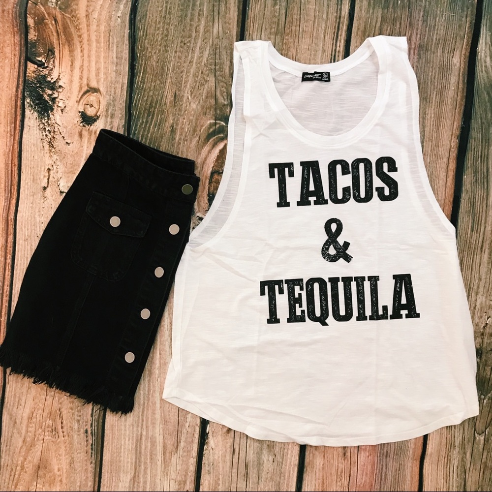 Denim Button Up Fringed Skirt - Picture 5 of 6